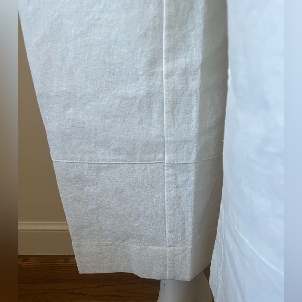 Go Lightly White Linen/ Viscose Pants, Made In USA sold - Picture 5 of 15